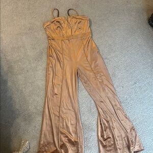 Elegant Tan Jumpsuit